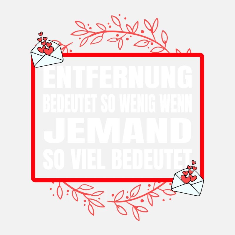 Entfernung bedeutet so wenig Valentinstag
