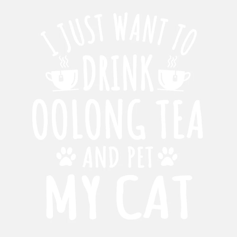 Großer Oolong-tee Und Katzenbesitzer