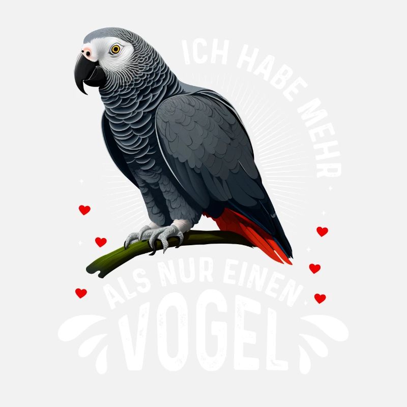 Graupapagei Ich habe mehr als einen Vogel