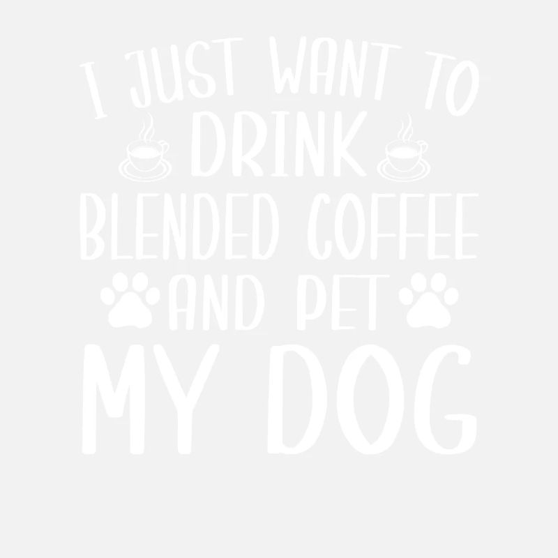 Fun mixed coffee and dog lovers