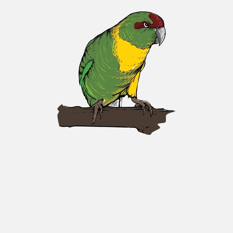 Perruche de chèvre I Motif de perruche pour porte-oiseau