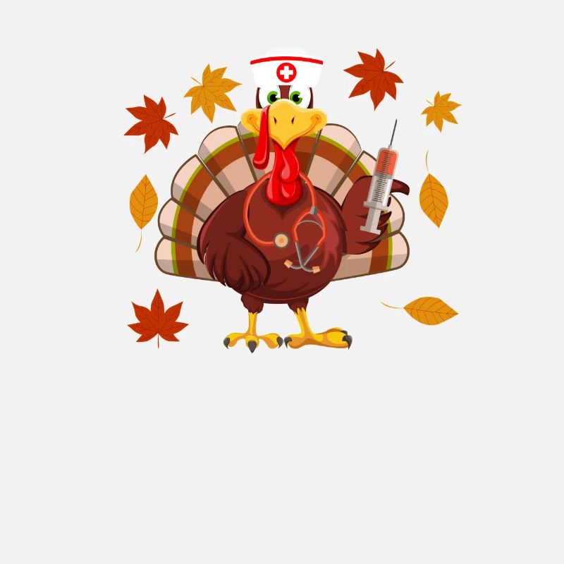 Funny Thanksgiving Day Nurses Turkey