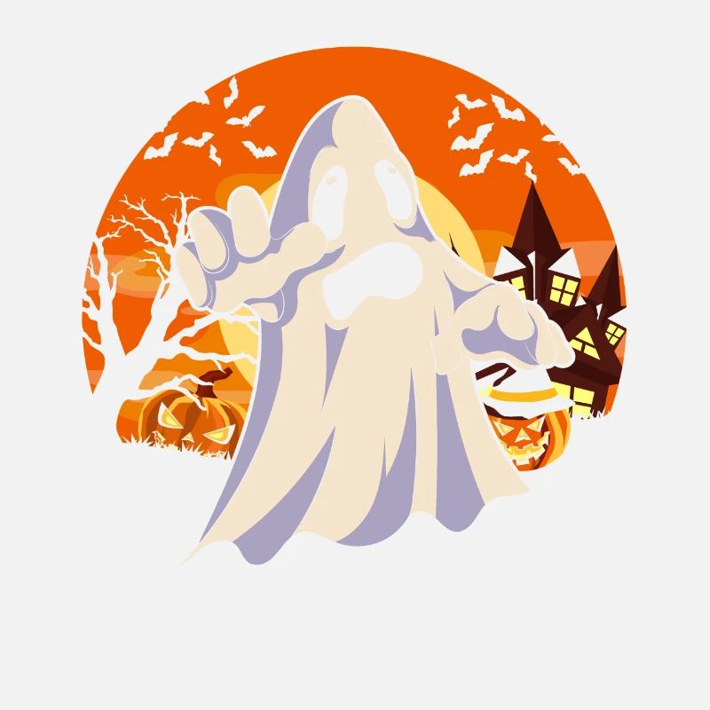 Bat Full Moon Ghost Gift Ghost