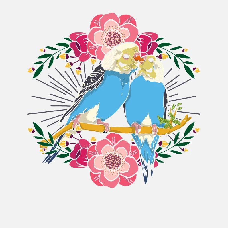Flower Bird Cadeau Mignon Perruche