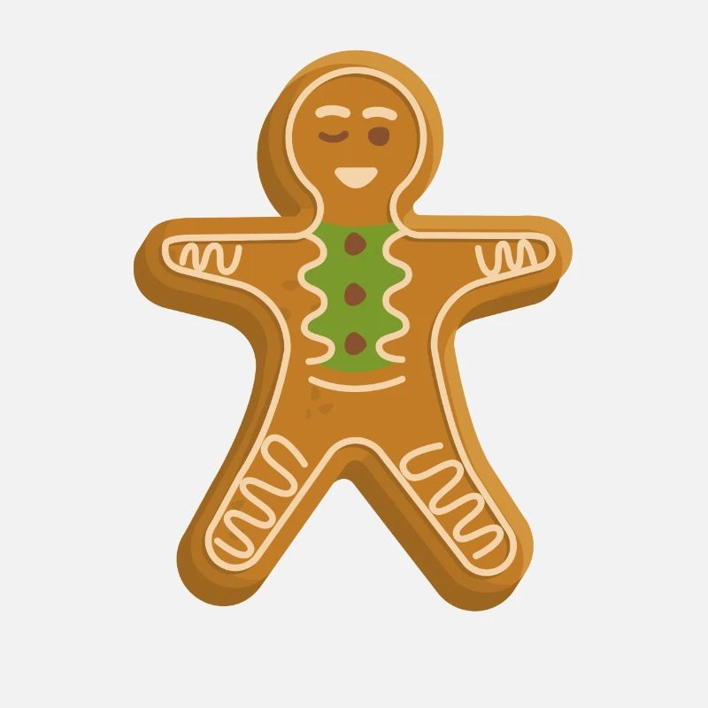 Gingerbread Man Baking Funny Christmas Cookies
