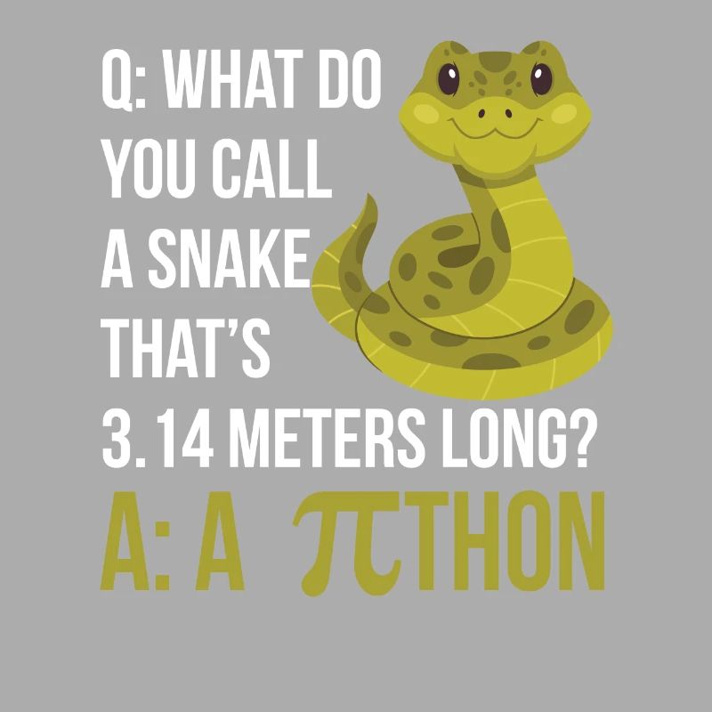 Python Pithon Pie Symbol Funny Math Teacher Happy