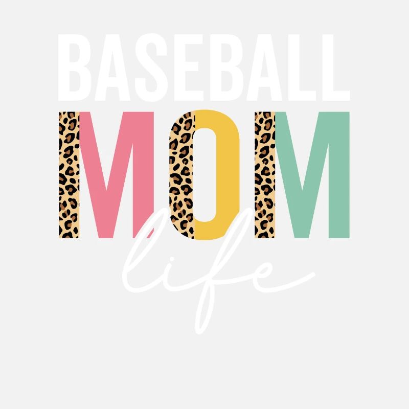 Baseball Mama Leben Leopard Gepard Lustig Baseball