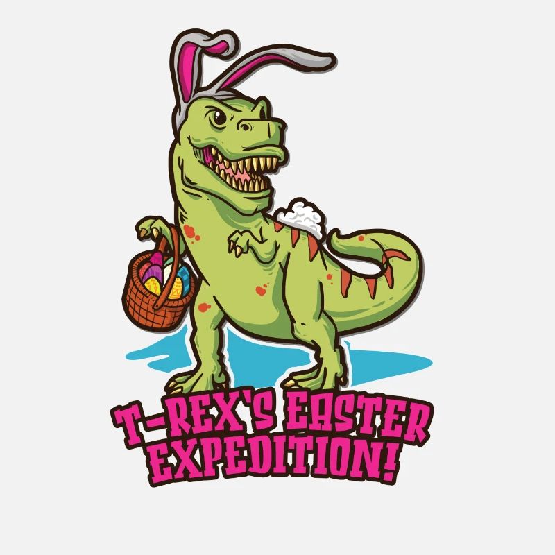 Ostern T-rex Dinosaurier Ostern Lustiger T-rex