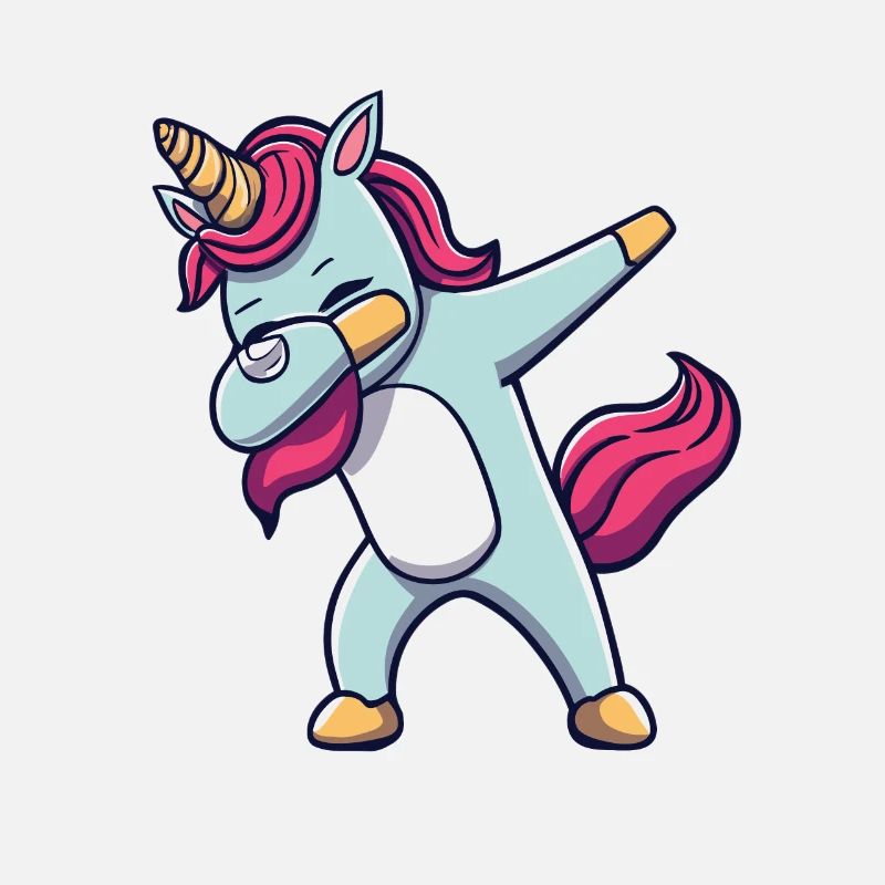 Dab Dabbing Unicorn Dabbendes Einhorn Tanz