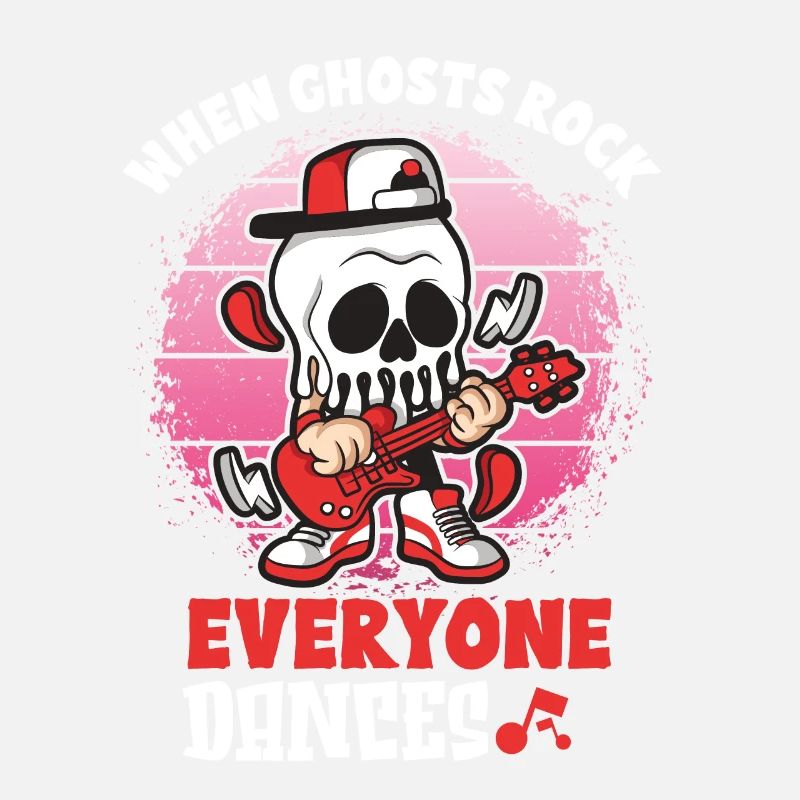 Lustiger Horror Spooky Guitar Gitarrist Ghostly