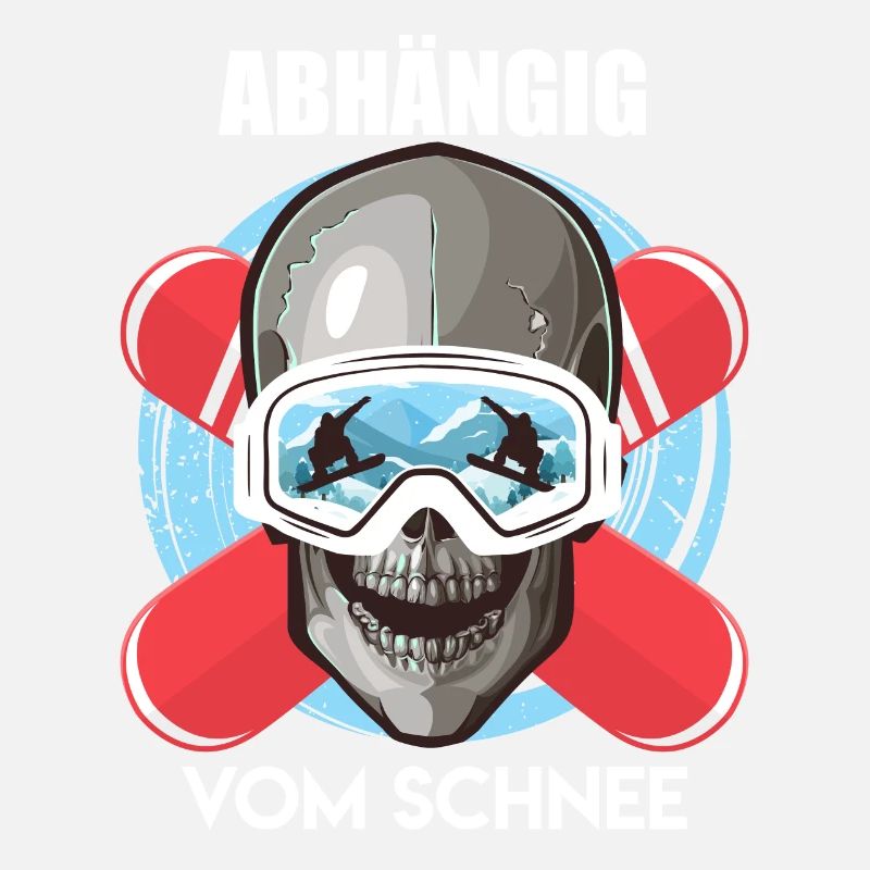 Snowboarder Abhängig vom Schnee Süchtig Snowboard