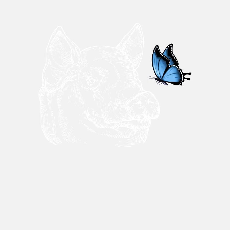 Cochon avec papillon