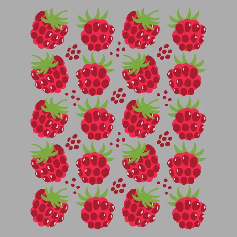 Raspberry Berries Fruit Pattern