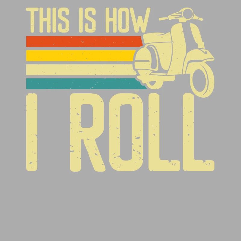 Roller Rollerfahrer Motorroller