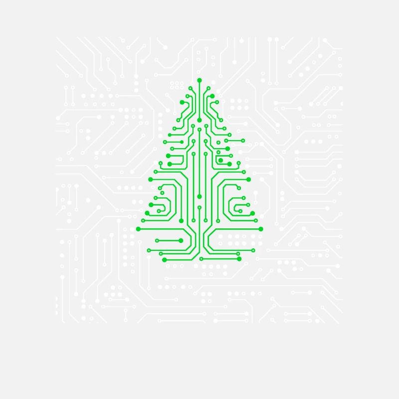 Arbre de Noël de la carte mère du processeur Circuit IT