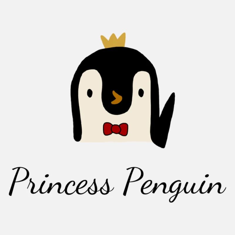 Pingouin Princesse Cadeau Mignon Mignon Design Enfants