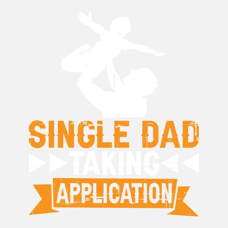 Papa célibataire prenant l’application 7