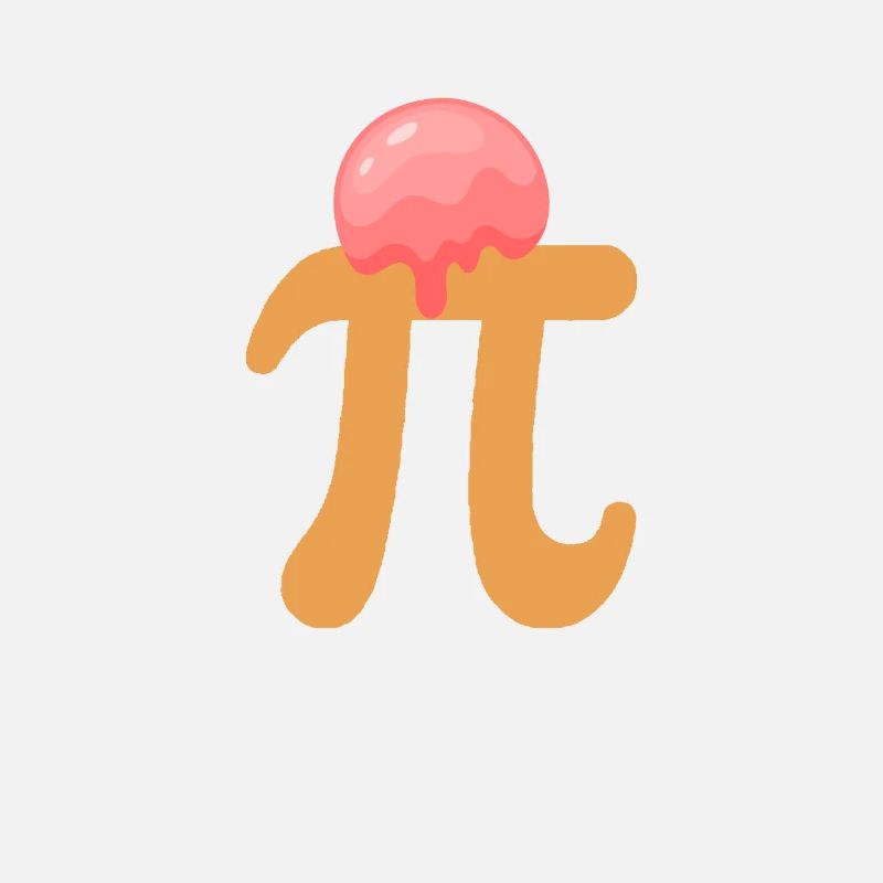 Pi Day A La Mode Drôle Math Geek Pie Crème Glacée