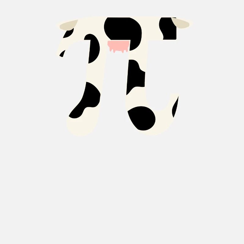 Vache pie amant pi jour icône drôle maths