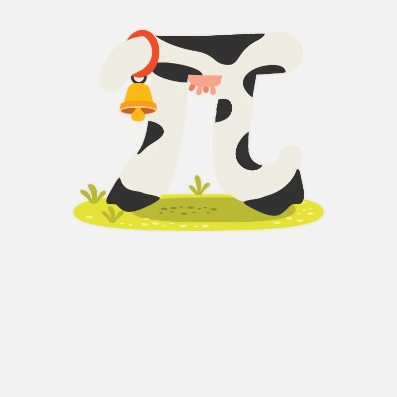 Vache pie amant pi jour icône drôle maths