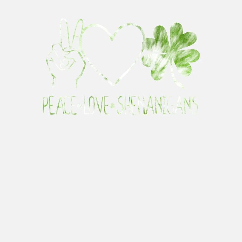 Frieden Liebe Shenanigans Happy Saint Patricks Day