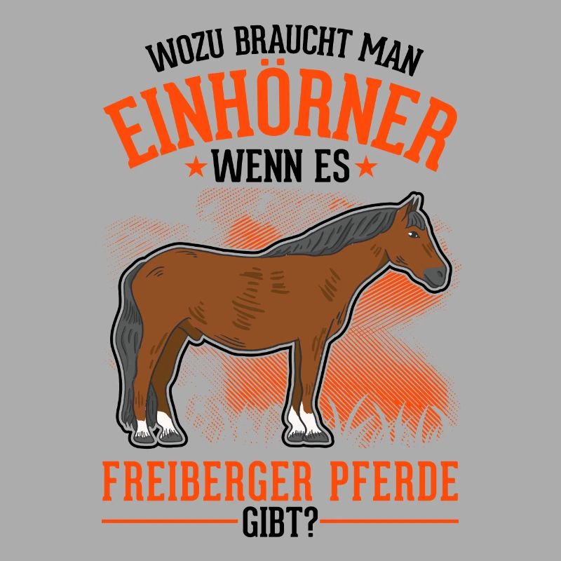 Freiberger Pferd Einhorn