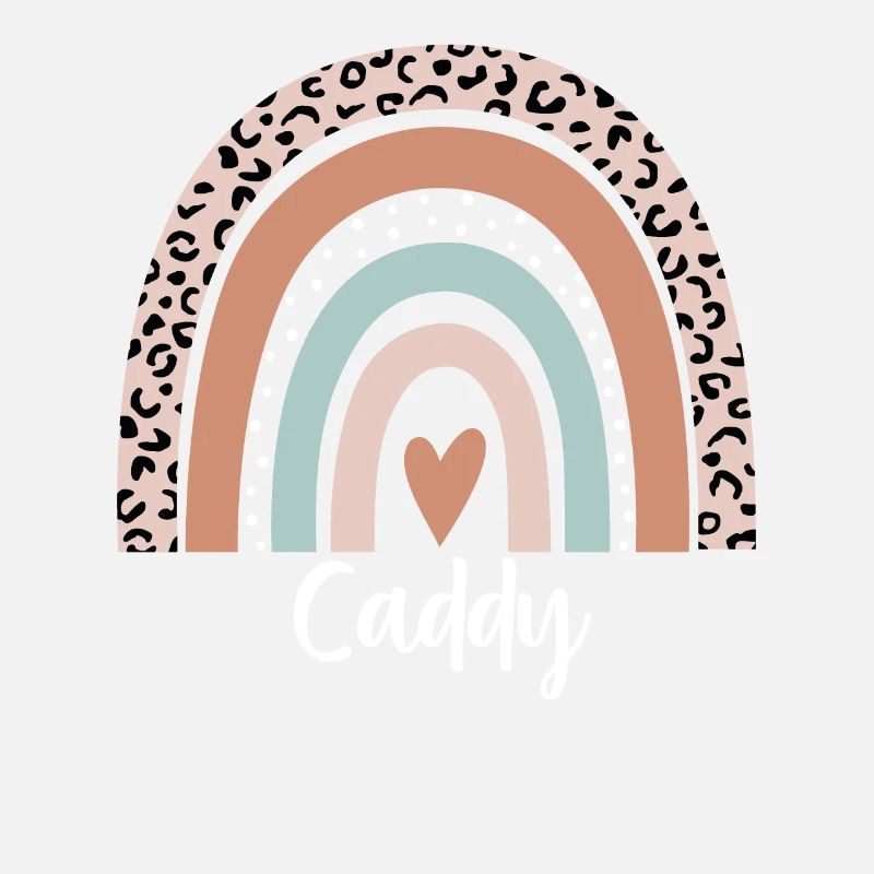 Caddy Rainbow Leopard Funny Caddy Appreciation