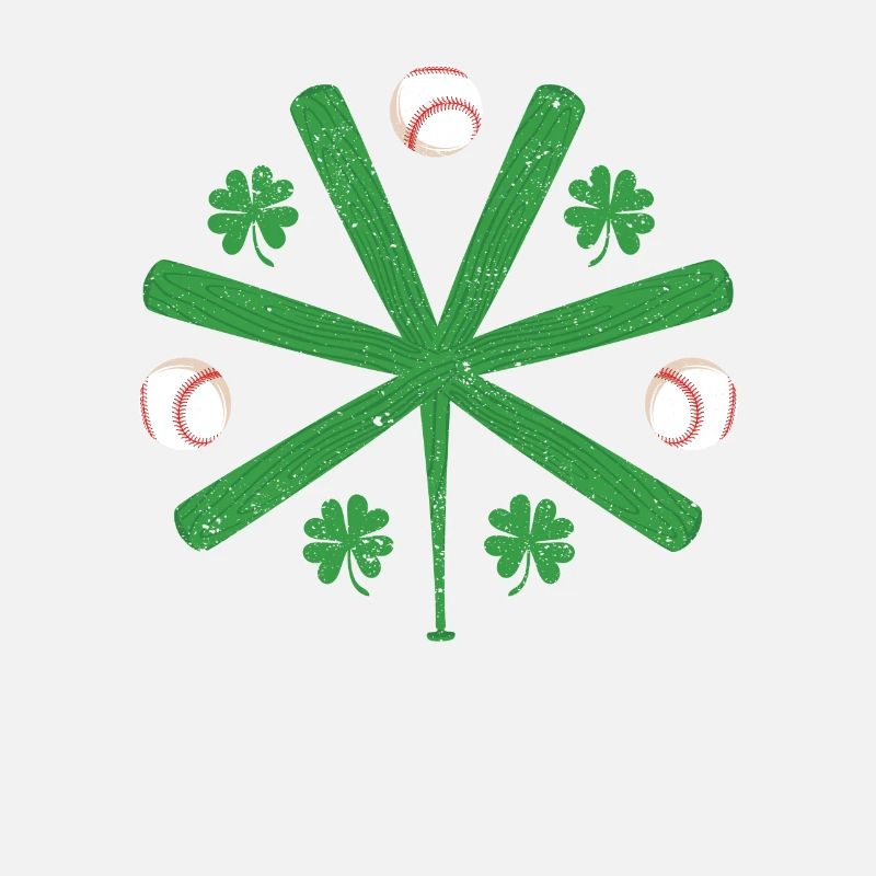 Drôle de batte de baseball Shamrock Shamrock