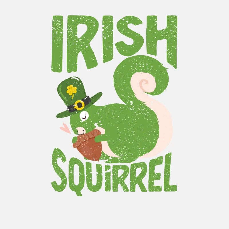 Écureuil irlandais vert mignon St Patricks