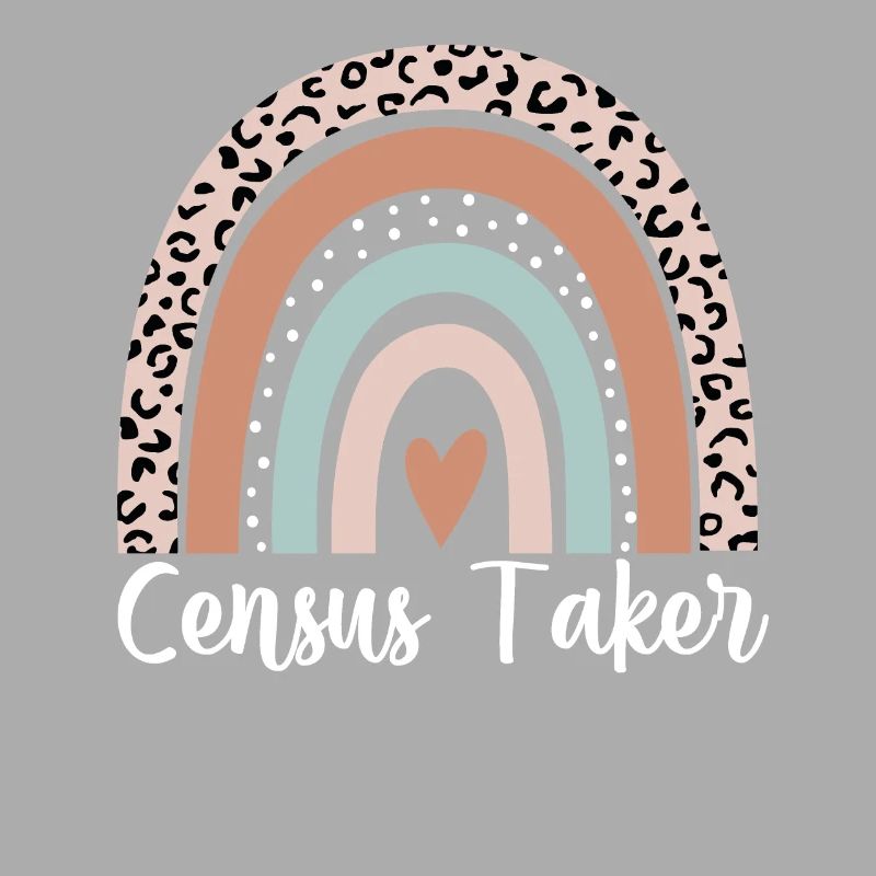 Census Taker Rainbow Leopard Funny Census Taker