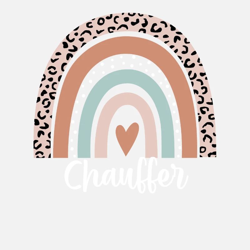 Chauffer Rainbow Leopard Funny Chauffer