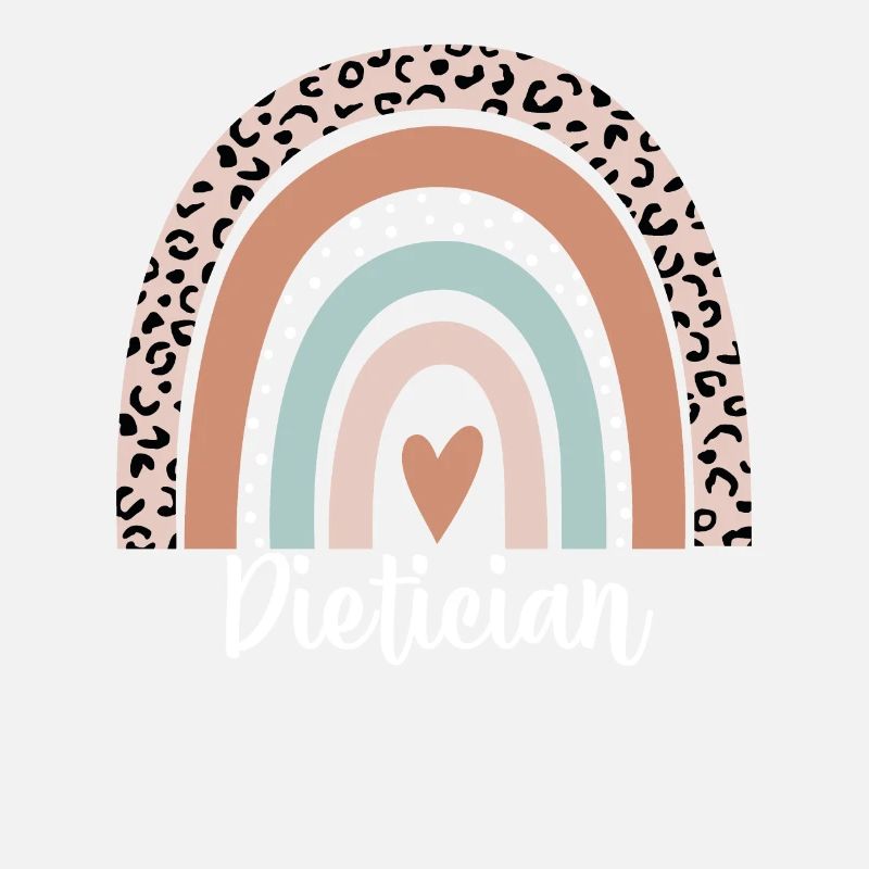 Dietician Rainbow Leopard Funny Dietician
