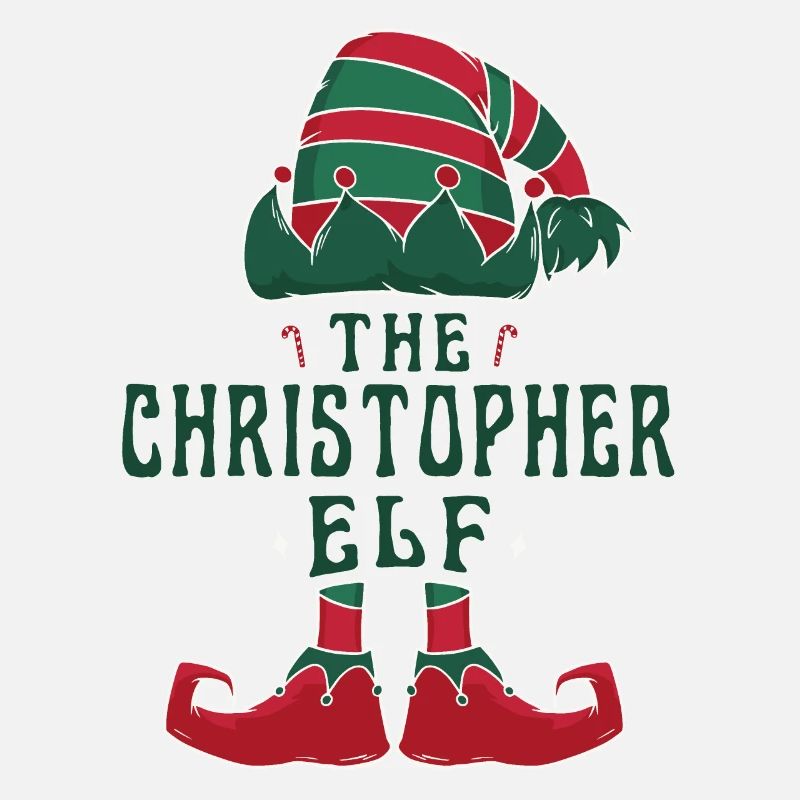 Christopher Elf Personalized Name Christmas