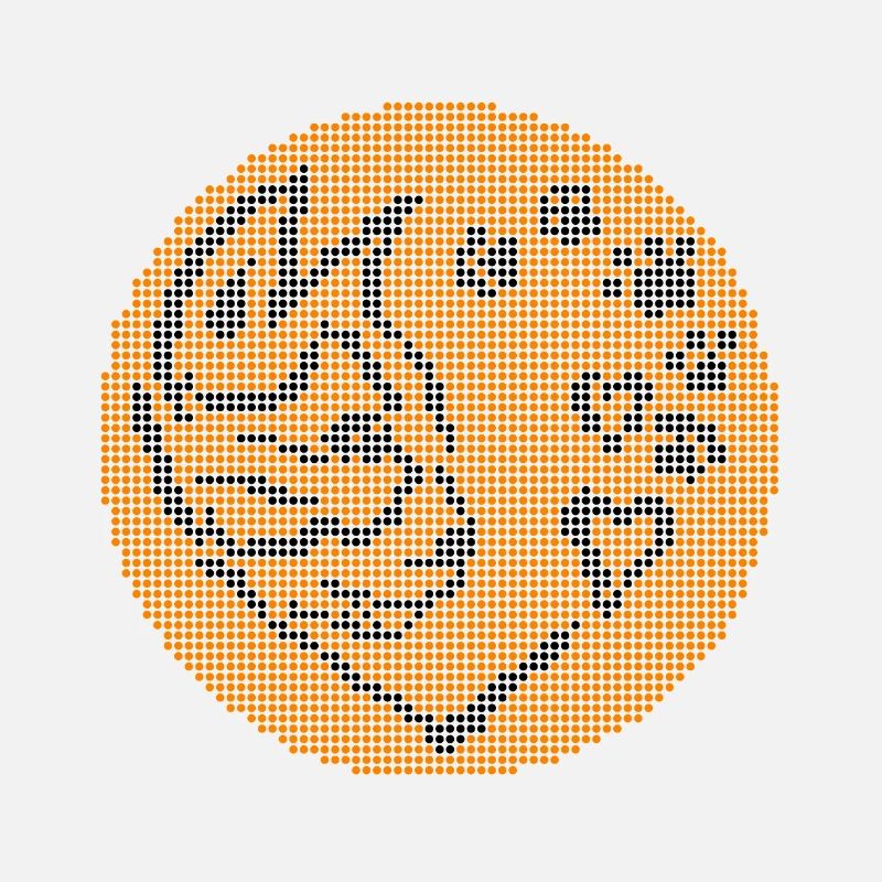 Chat petit cœur graphique