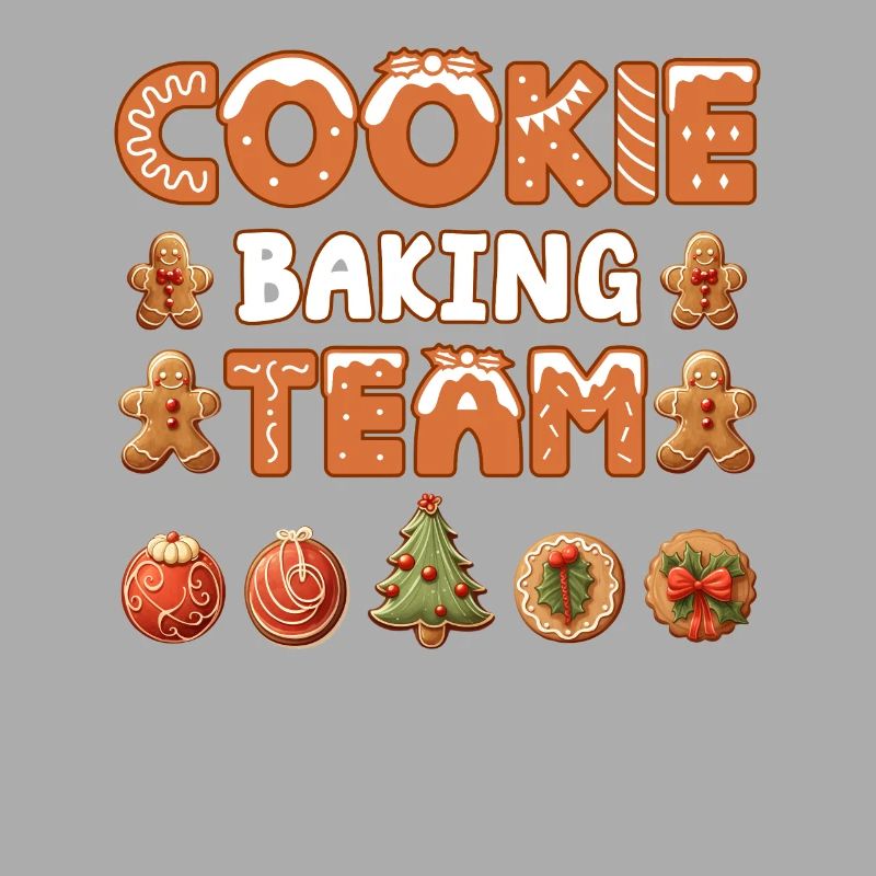 Équipe de cuisson de biscuits Noël