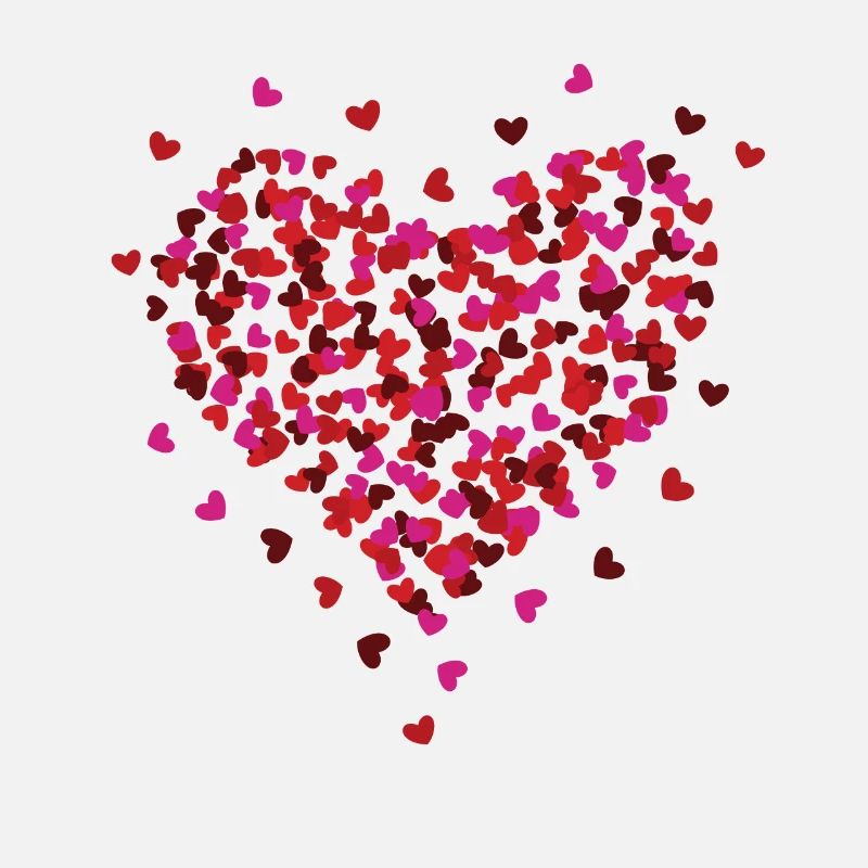 Saint-Valentin petits coeurs bombe aérosol