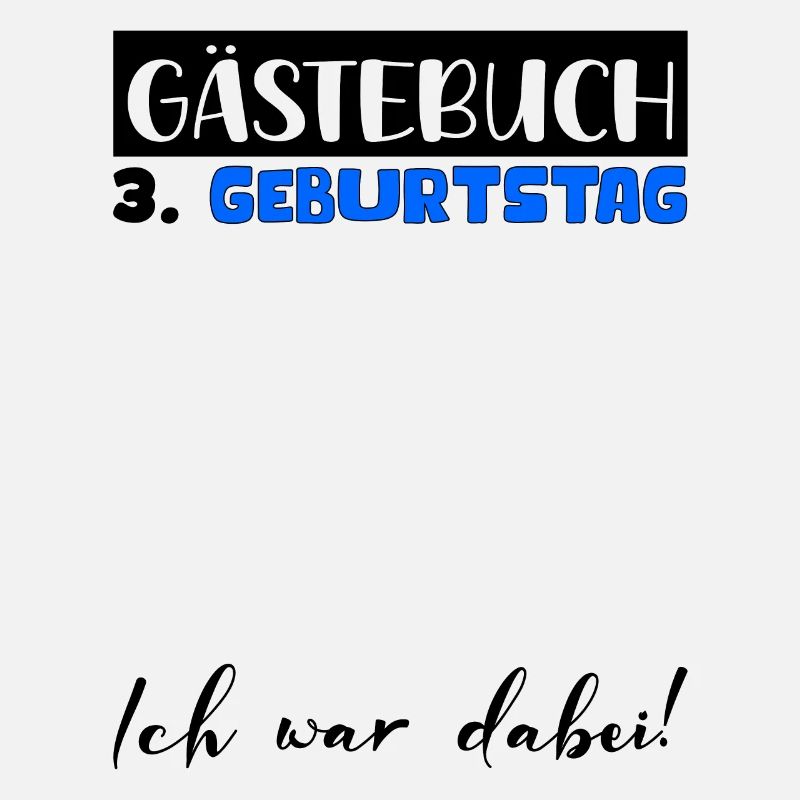 3. Geburtstag Geschenk Jungen Gästebuch Männer