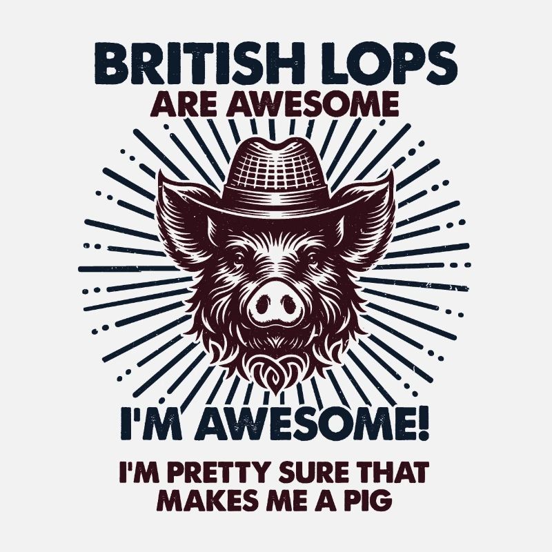 Schwein Papa Mama - Bauer Britische Lops
