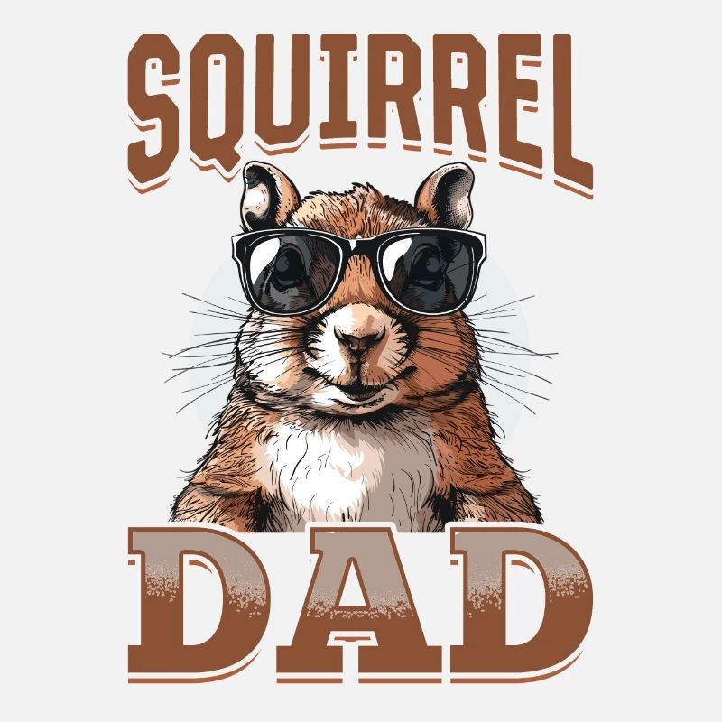 Funny Squirrel Animal Squirrel Dad