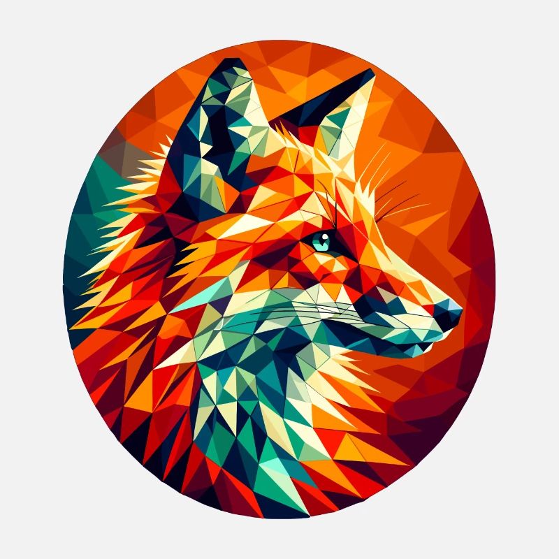 Fox in polygon illustration