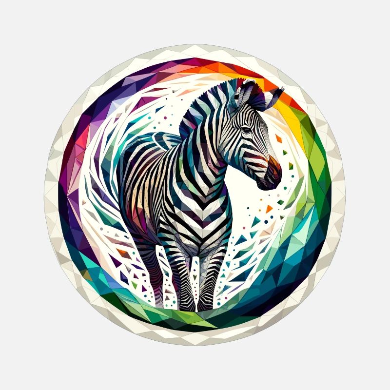 Zebra in Polygonendarstellung