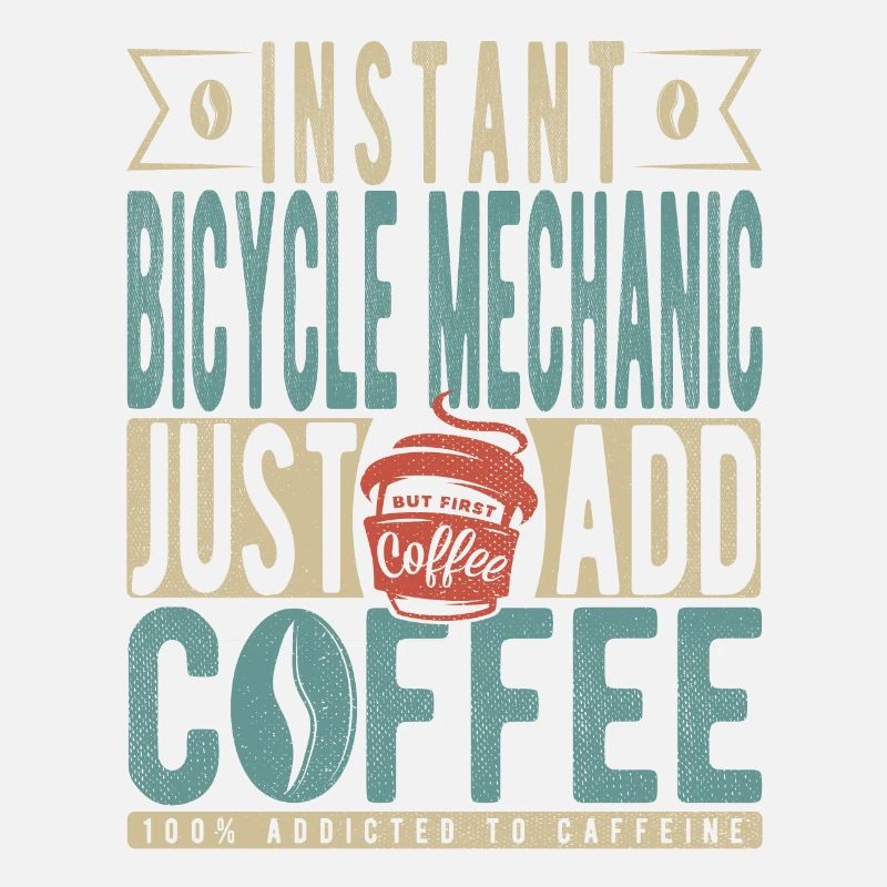 Mécanicien de vélo instantané Il suffit d’ajouter du café