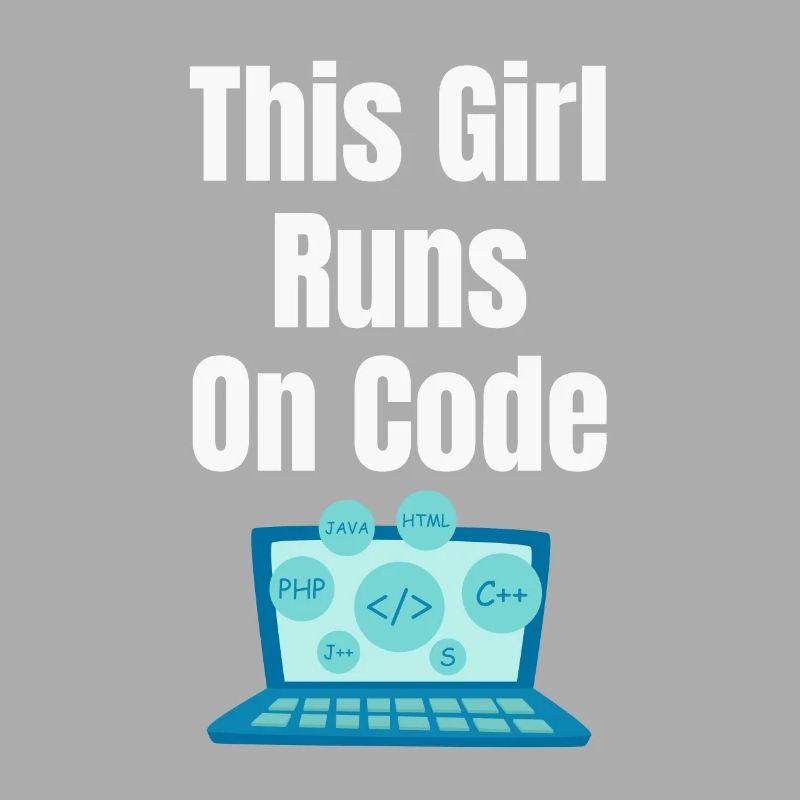 Dieses Mädchen Läuft Auf Codes Programmierer