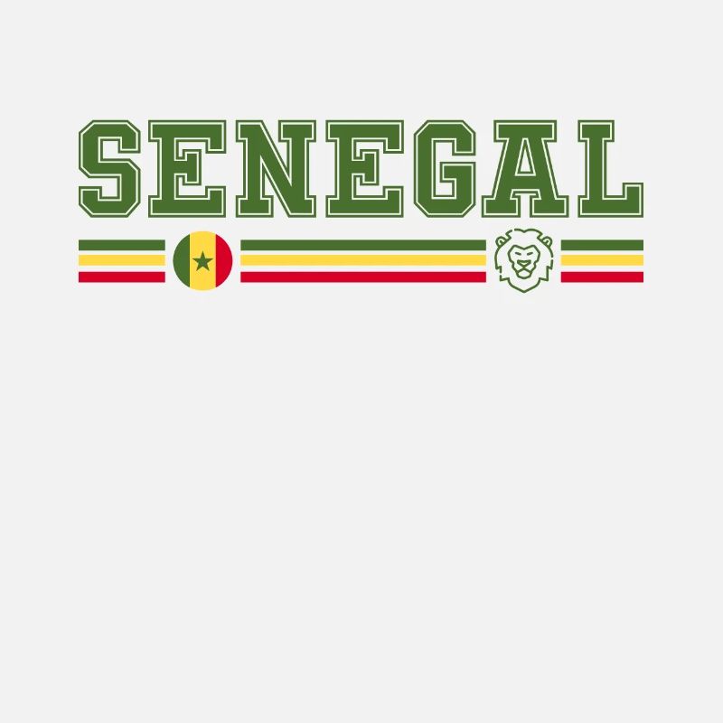 SENEGAL drapeau et emblème du Sénégal