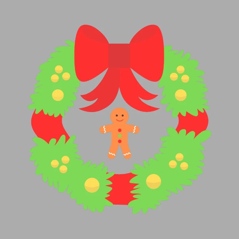 Weihnachtskranz der Lebkuchenfreude