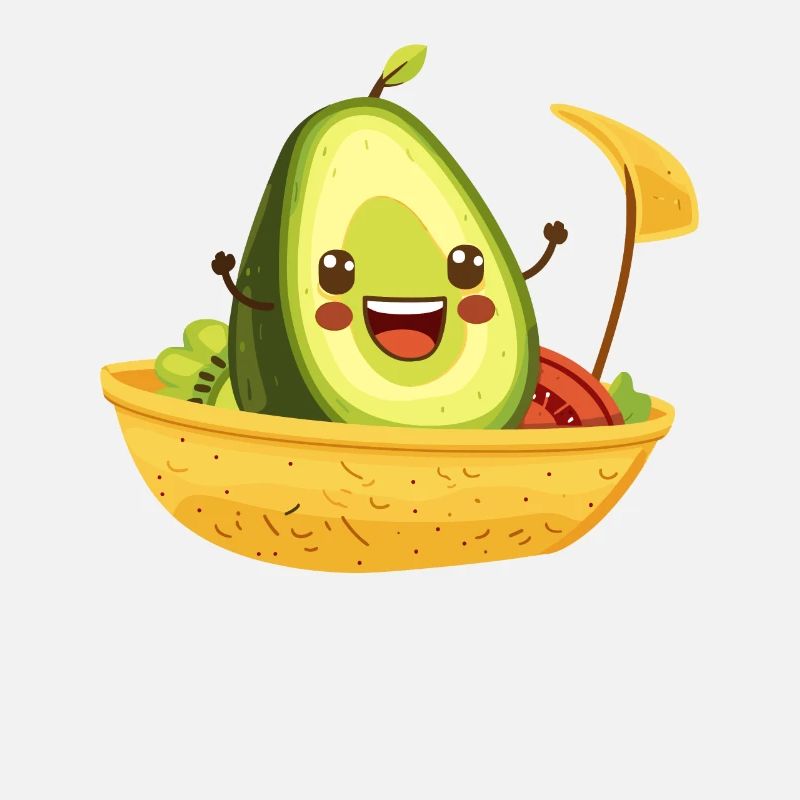 Lustige Avocado Im Taco Boot