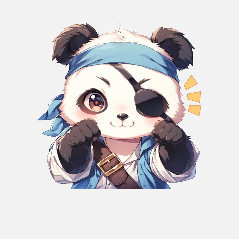 Panda Bear Pirate Panda géant japonais