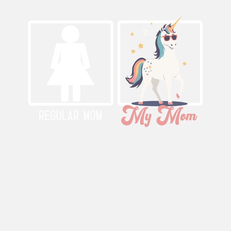 Lustiger Mutter Vergleich Einhorn Mama Design