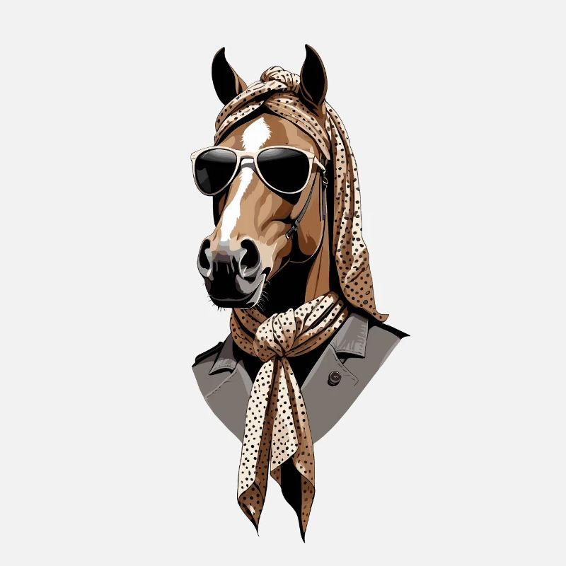 Maman Cheval Cheval Amant Maman Élégant