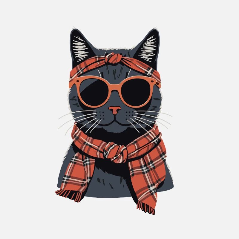 Mignon Chat Maman Cat Amant Maman Style